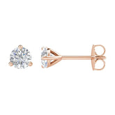 14K Rose Gold 3/4 CTW Natural Diamond Stud Earrings