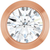 14K Rose Gold 1/10 CT Natural Diamond Slide Pendant