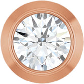 14K Rose Gold .06 CT Natural Diamond Slide Pendant