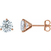14K Rose Gold 2 1/2 CTW Lab-Grown Diamond Stud Earrings