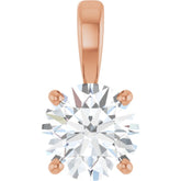 14K Rose Gold 1 CTW Lab-Grown Diamond Pendant