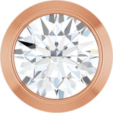 14K Rose Gold 1/6 CT Lab-Grown Diamond Slide Pendant