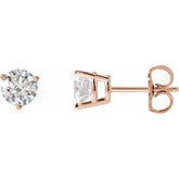 14K Rose Gold 1 CTW Lab-Grown Diamond Earrings