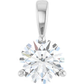Platinum 3/4 CTW Natural Diamond Pendant