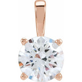 14K Rose Gold 1 1/4 CTW Natural Diamond Pendant