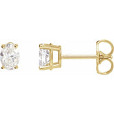 14K Yellow Gold 1/10 CTW Natural Diamond Earrings