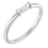 14K White Gold 1/6 CTW Lab-Grown Diamond Stackable Ring