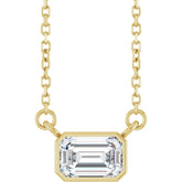 14K Yellow Gold 1/2 CT Lab-Grown Diamond 18" Necklace
