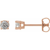 14K Rose 1/3 CTW Natural Diamond Earrings