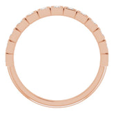 14K Rose 1/3 CTW Natural Diamond Anniversary Band