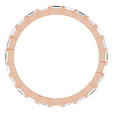 14K Rose 1/3 CTW Natural Diamond Eternity Band Size 5