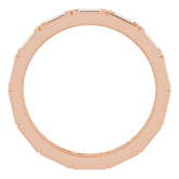 14K Rose 1/2 CTW Natural Diamond Eternity Band Size 5