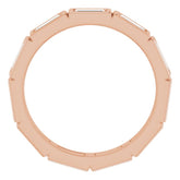 14K Rose 1 CTW Natural Diamond Eternity Band Size 6