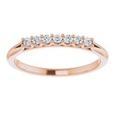 14K Rose 1/6 CTW Natural Diamond Anniversary Band