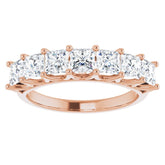14K Rose 1 3/4 CTW Natural Diamond Anniversary Band