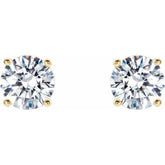 14K Yellow Gold 1 CTW Natural Diamond Cocktail-Style Earrings