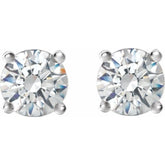 14K White Gold 1/4 CTW Natural Diamond Cocktail-Style Earrings