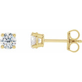 14K Yellow Gold 3/4 CTW Lab-Grown Diamond Stud Earrings