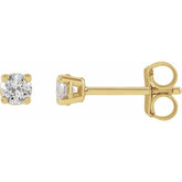 14K Yellow Gold 1/4 CTW Lab-Grown Diamond Earrings
