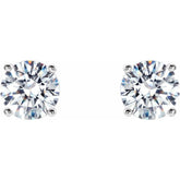 14K White Gold 1 1/2 CTW Lab-Grown Diamond 4-Prong Stud Earrings