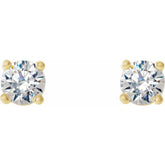 14K Yellow Gold 1/8 CTW Lab-Grown Diamond Stud Earrings