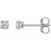 14K White Gold 3 CTW Lab-Grown Diamond Earrings