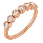 14K Rose 1/5 CTW Lab-Grown Diamond Anniversary Band