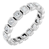 14K Rose 1/2 CTW Lab-Grown Diamond Eternity Band Size 5.5