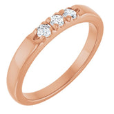 14K Rose 1/5 CTW Lab-Grown Diamond Anniversary Band