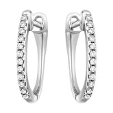 10Kt White Gold Diamond 1/10Ctw Earring