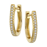14Kt Yellow Gold Diamond 1/15Ctw Earring
