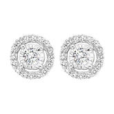 14Kt White Gold Diamond 1/10Ctw Earring