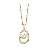 10Kt Yellow Gold Diamond 1/4Ctw Pendant