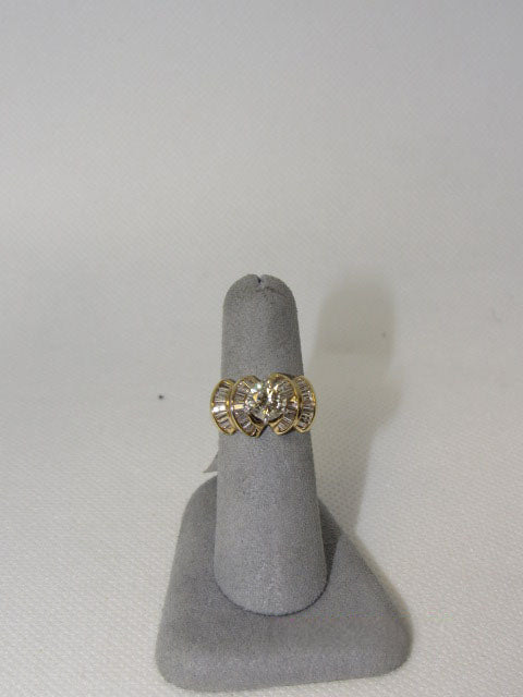 Yellow Gold Ladies Diamond Ring