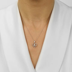 Silver White & Pearl Pendant