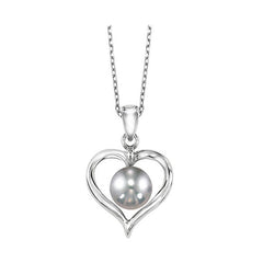 Silver White & Pearl Pendant
