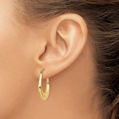14k Polished Hoop Earrings