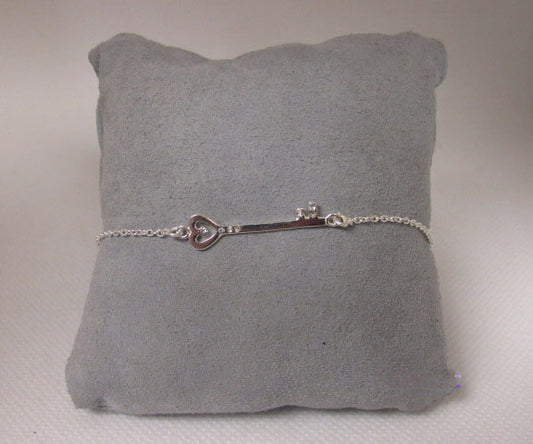 Sterling Silver Key Bracelet