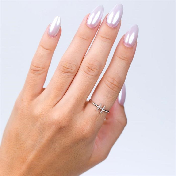 1/20 Ctw Initial 'S' Round Cut Diamond Fashion Ring in 10K Yellow Gold