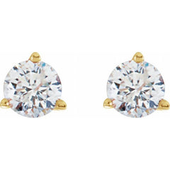 14K Yellow Gold 1/5 CTW Natural Diamond Stud Earrings