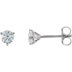 14K White Gold 1/2 CTW Natural Diamond Stud Earrings