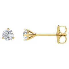 14K Yellow Gold 1/2 CTW Natural Diamond Stud Earrings