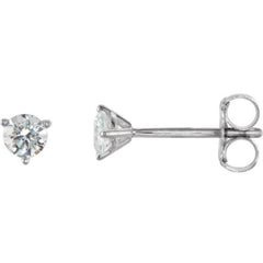 14K White Gold 1/4 CTW Natural Diamond Stud Earrings