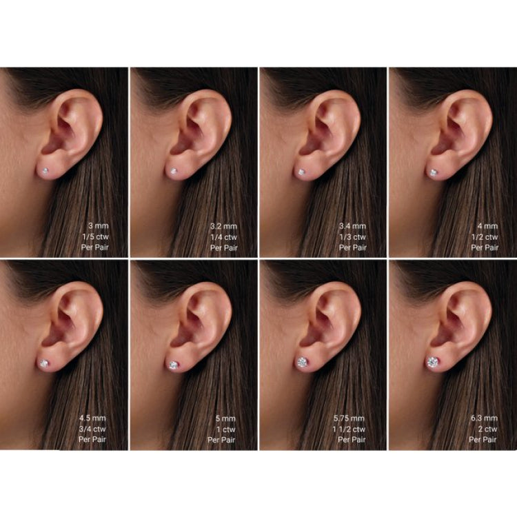 14K Yellow Gold 1 CTW Natural Diamond Stud Earrings