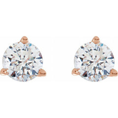 14K Rose Gold 1/2 CTW Natural Diamond Stud Earrings