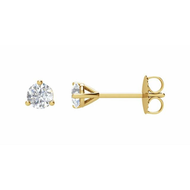 14K Yellow Gold 1/3 CTW Natural Diamond Stud Earrings