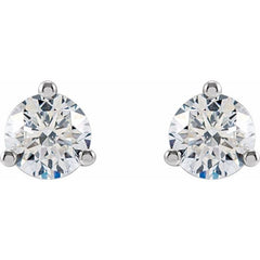 14K White Gold 5/8 CTW Lab-Grown Diamond Stud Earrings