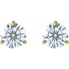 14K Yellow Gold 1 5/8 CTW Lab-Grown Diamond Stud Earrings
