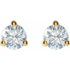 14K Yellow Gold 1/2 CTW Lab-Grown Diamond Stud Earrings
