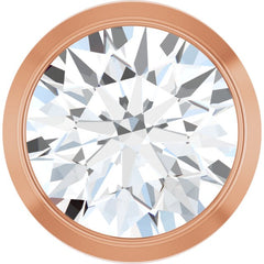 14K Rose Gold 1/2 CT Natural Diamond Slide Pendant